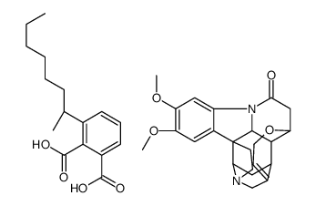 Strychnidin-10-one, 2,3-dimethoxy-, mono[(R)-1-methylheptyl 1,2-benzenedicarboxylate] Structure