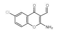 2-氨基-6-氯-3-甲酰基色酮结构式