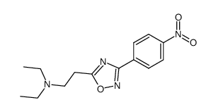 diethyl-{2-[3-(4-nitro-phenyl)-[1,2,4]oxadiazol-5-yl]-ethyl}-amine结构式