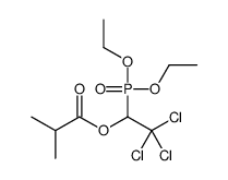 Phosphoric acid diethyl 1-(isobutyryloxy)-2,2,2-trichloroethyl ester structure