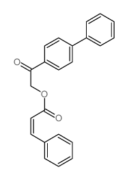 [2-oxo-2-(4-phenylphenyl)ethyl] 3-phenylprop-2-enoate结构式