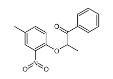 2-(4-methyl-2-nitrophenoxy)-1-phenylpropan-1-one结构式