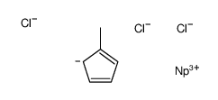 5-methylcyclopenta-1,3-diene,trichloroneptunium结构式