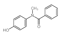 N-(4-hydroxyphenyl)-N-methyl-benzamide结构式