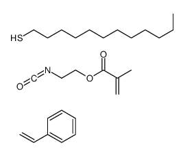 dodecane-1-thiol,2-isocyanatoethyl 2-methylprop-2-enoate,styrene Structure