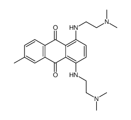 1,4-bis[2-(dimethylamino)ethylamino]-6-methylanthracene-9,10-dione结构式