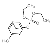 Phosphoricacid, diethyl (3-methylphenyl)methyl ester Structure