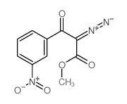 imino-[1-methoxycarbonyl-2-(3-nitrophenyl)-2-oxo-ethylidene]azanium结构式