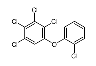 1,2,3,4-tetrachloro-5-(2-chlorophenoxy)benzene结构式