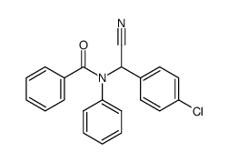 (N-benzoyl-anilino)-(4-chloro-phenyl)-acetonitrile结构式