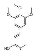 N-Methyl-3-(3,4,5-trimethoxyphenyl)propenamide结构式