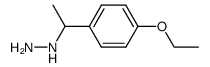 1-(1-(4-ethoxyphenyl)ethyl)hydrazine Structure