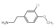 2-(3-氯-4-甲氧基苯基)-乙胺结构式