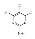 4,5-二氯-6-甲基嘧啶-2-胺结构式