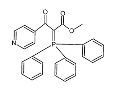 methyl 3-oxo-3-(pyridin-4-yl)-2-(triphenyl-l5-phosphanylidene)propanoate结构式