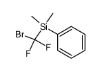 (bromodifluoromethyl)dimethylphenylsilane结构式