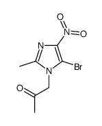 1-(5-bromo-2-methyl-4-nitroimidazol-1-yl)propan-2-one Structure