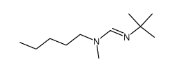 N-methyl-N-pentyl-N'-tert-butylformamidine结构式