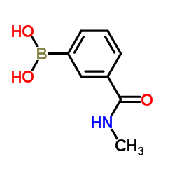3-(N-甲基氨基氨基羰基)苯基硼酸结构式