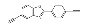 5-ethynyl-2-(4-ethynylphenyl)-1,3-benzothiazole Structure