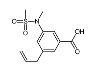 3-[methyl(methylsulfonyl)amino]-5-prop-2-enylbenzoic acid Structure
