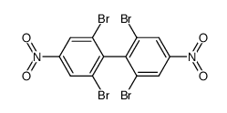 2,6,2',6'-tetrabromo-4,4'-dinitro-biphenyl Structure