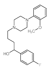 1-(4-p-Fluorophenyl-4-hydroxybutyl)-4-o-methoxy-phenylpiperazine结构式