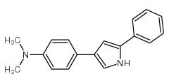 2-苯基-4-(对二甲氨基苯基)-吡咯结构式