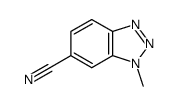 1-methyl-1H-1,2,3-benzotriazole-6-carbonitrile结构式
