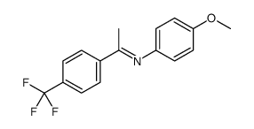 N-(4-methoxyphenyl)-1-[4-(trifluoromethyl)phenyl]ethanimine Structure