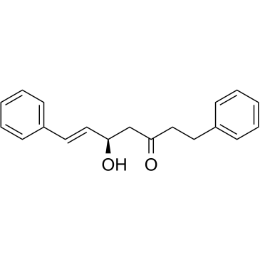 [R-(E)]-5-Hydroxy-1,7-diphenyl-6-hepten-3-one Structure