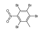 2,3,4,6-tetrabromo-5-nitro-toluene Structure