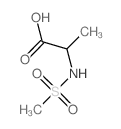 N-(甲基磺酰基)丙氨酸结构式