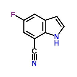 5-Fluoro-1H-indole-7-carbonitrile Structure