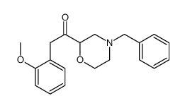 1-(4-benzylmorpholin-2-yl)-2-(2-methoxyphenyl)ethanone Structure