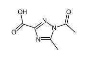 (7ci)-1-乙酰基-5-甲基-1H-1,2,4-噻唑-3-羧酸结构式