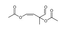 3-Butenal, 2,4-bis(acetyloxy)-2-methyl-, (3Z) Structure