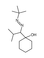 1-[1-(tert-butyldiazenyl)-2-methylpropyl]cyclohexan-1-ol Structure