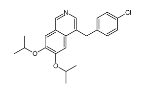 4-[(4-chlorophenyl)methyl]-6,7-di(propan-2-yloxy)isoquinoline结构式