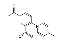 1-[4-(4-甲基-4H-吡嗪-1-基)-3-硝基苯基]-乙酮结构式
