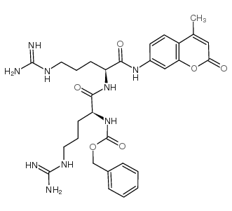 Z-精氨酸-AMC结构式