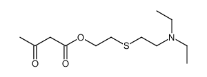 2-[2-(diethylamino)ethylsulfanyl]ethyl 3-oxobutanoate结构式