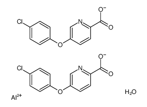 bis[[5-(4-chlorophenoxy)pyridine-2-carbonyl]oxy]aluminum,hydrate Structure