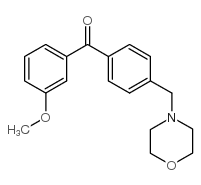 3-METHOXY-4'-MORPHOLINOMETHYL BENZOPHENONE结构式