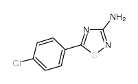 5-(4-氯苯基)-1,2,4-噻二唑-3-胺结构式