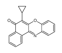 6-cyclopropylbenzo[a]phenoxazin-5-one结构式