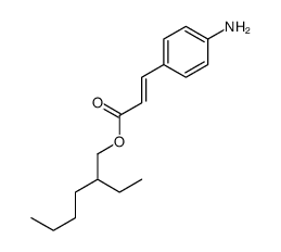 2-ethylhexyl 3-(4-aminophenyl)prop-2-enoate结构式