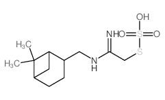 S-(2-(((6,6-Dimethylbicyclo[3.1.1]hept-2-yl)methyl)amino)-2-iminoethyl) hydrogen thiosulfate结构式