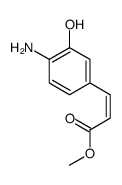 methyl 3-(4-amino-3-hydroxyphenyl)prop-2-enoate结构式