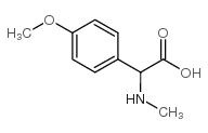 (4-甲氧基苯)(甲基氨基)乙酸结构式